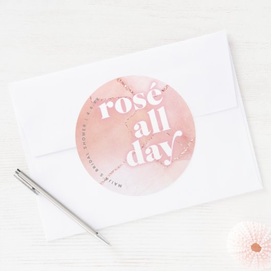 Rosé All Day Favor Stickers (Envelop)