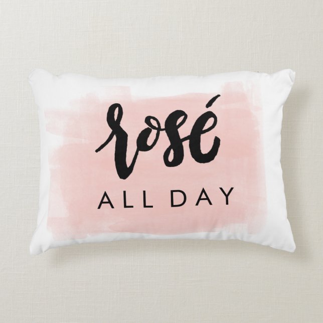 Rosé All Day Pillow Accent Kussen (Voorkant)