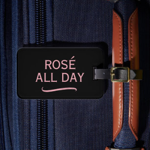 Rosé All Day reisbagtag voor wijnliefhebber Bagagelabel