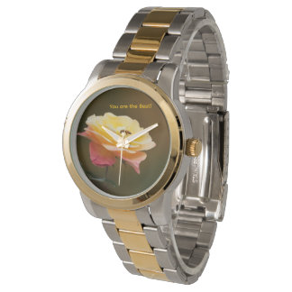 Rose and Bee Tote Horloge