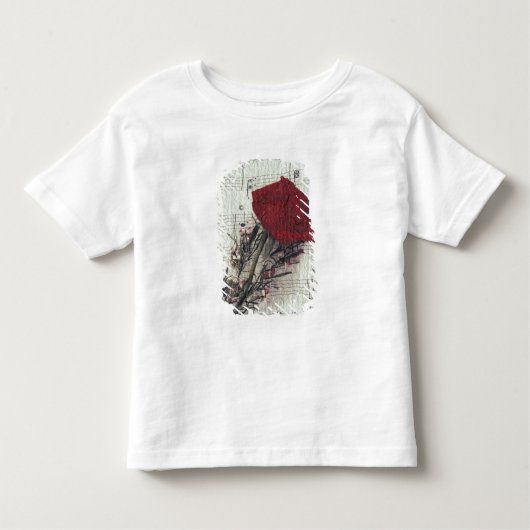 <Rose and Music>van Kim Koza 2 Kinder Shirts (Voorkant)