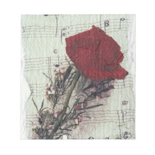 <Rose and Music>van Kim Koza 2 Notitieblok