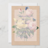 Rose anglais Garden Wedding Invitation (Devant)