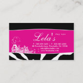 Rose animal de salon de clou de zèbre de carte de (Dos)