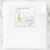 Rose apothecaire Étiquette de miel infusé (Sac)