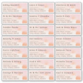 Rose Aquarelle 21 Nom individuel Étiquette de adre (Devant)