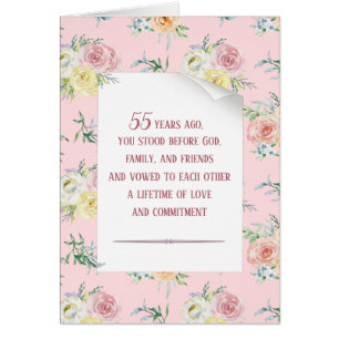 Rose aquarelle 55e anniversaire