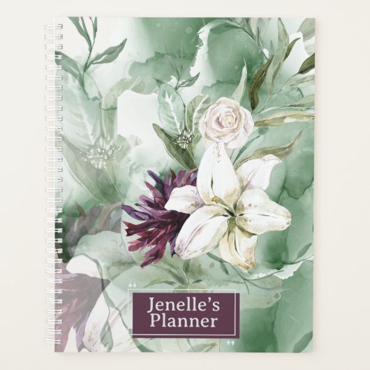 Rose aquarelle, Lily, Magnolia (Devant)