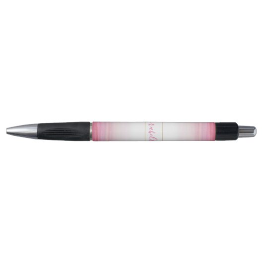 Rose Aquarelle Motif Monogramme Stylo (Devant)