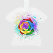 Rose arc-en-ciel coloré (dos)