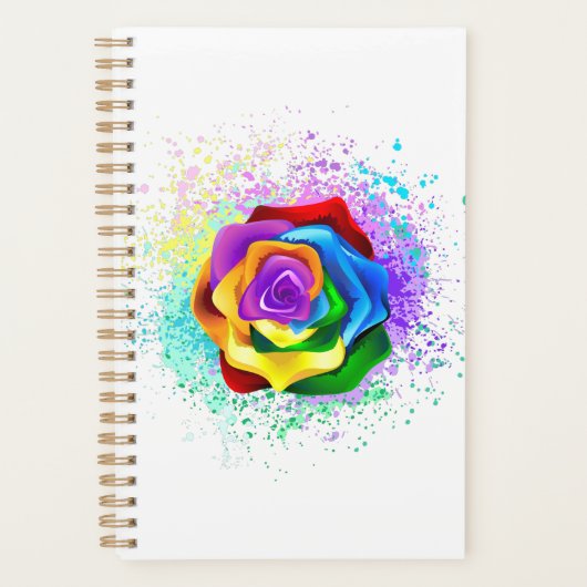 Rose arc-en-ciel coloré (Devant)
