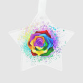 Rose arc-en-ciel coloré (dos)