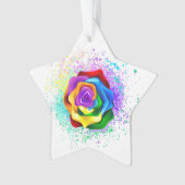 Rose arc-en-ciel coloré (devant)