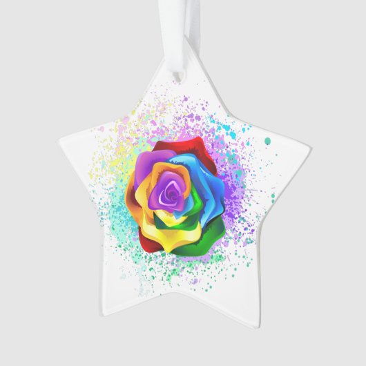 Rose arc-en-ciel coloré (devant)