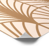 Rose Art déco : Plumes de paon doré (Coin)