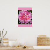 Rose Art Floral Fleurs Inspirationnelles Poster (Cuisine)