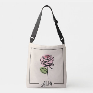 Rose Art Schoudertas Crossbody Tas