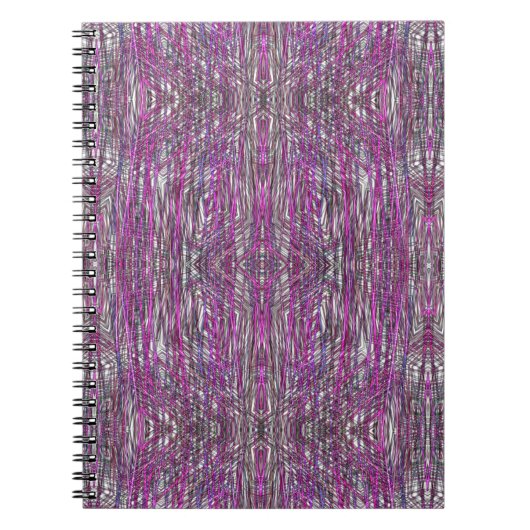 Rose artistique et le gris raye le carnet de notes (Devant)