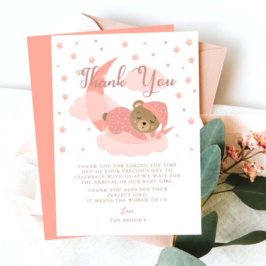 Rose au-dessus de la lune Sleeping Bear Carte de r