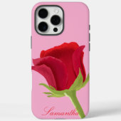 Rose avec coque iphone rose rouge (Verso)