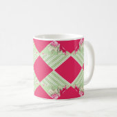 Rose Avec Faux Patchwork Mug (Devant droit)