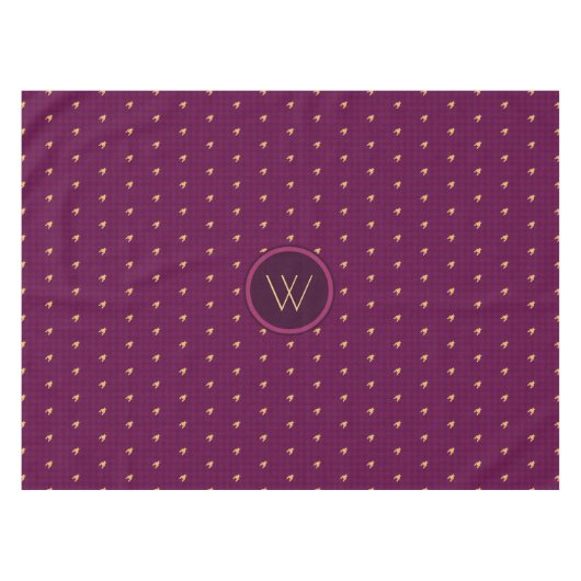 Rose avec or Accent Houndstooth Nappe (Devant (Horizontal))