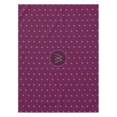 Rose avec or Accent Houndstooth Nappe (Devant)