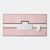 Rose avec Pinstripes Noires (Clavier et souris)