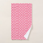 Rose avec points blancs (Serviette à main)