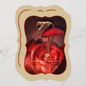 Rose Ballerina - Carte RSVP (Devant / Derrière)