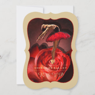 Rose Ballerina - Carte RSVP
