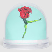 Rose Ballerina Sneeuwbol (Achterkant)