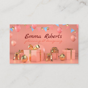 Rose Ballons Planification et conception Carte de 