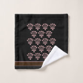 Rose Black Brown Floral Crowns Gift Serviette de b (Gant de toilette)