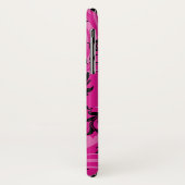 Rose, Black Coque-Mate à peine Il iPhone X Coque (Dos/Gauche)