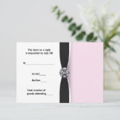 Rose Black Sweet 16 Anniversaire Fête RSVP (Debout devant)