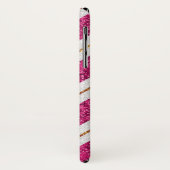 Rose, Blanc Coque-Mate à peine Il iPhone X Coque (Dos/Gauche)