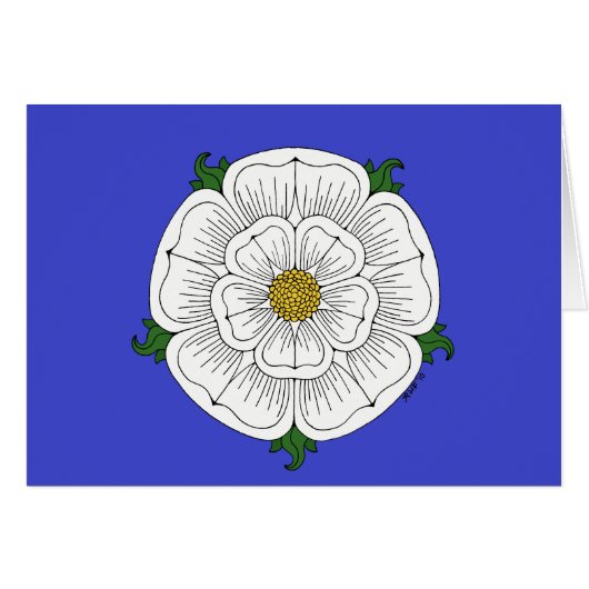Rose blanc de carte de York (Devant Horizontal)