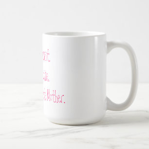 Rose blanc de tasse fière de mère porteuse