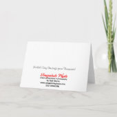 Rose blanc pour la carte de maman (Dos)