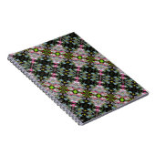 Rose Blanc Printemps fleurit Abstrait Carnet d'art (Côté Droit)