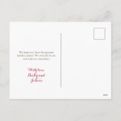 Rose Blanc Vintage Ornements Photo Carte postale (Dos)