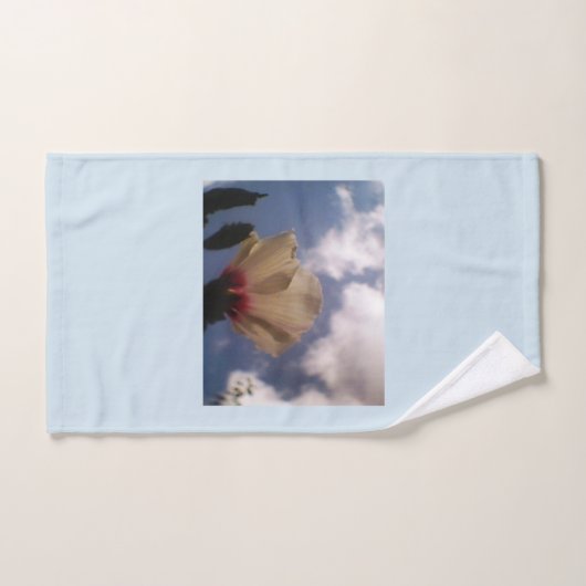 Rose blanche (Serviette à main)