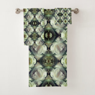 Rose blanche Art Abstrait floral