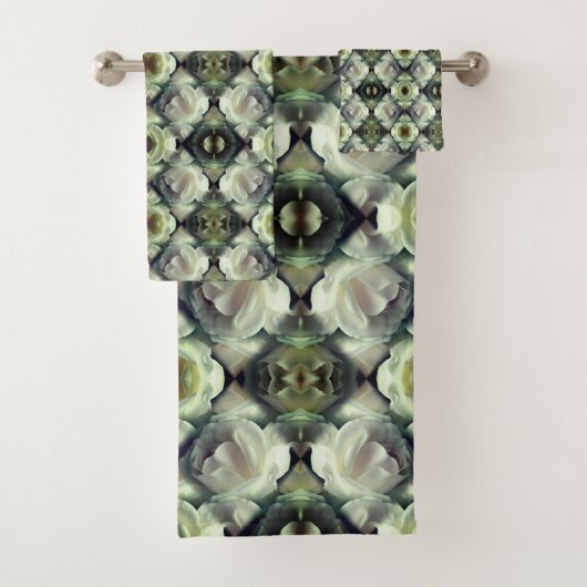 Rose blanche Art Abstrait floral (En situation)