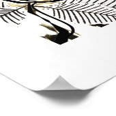 Rose blanche Elégant Post Poster moderne Imprimant (Coin)