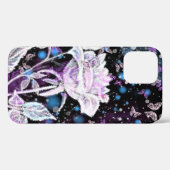 Rose blanche et coque iphone de papillons (Verso (horizontal))