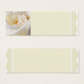 Rose blanche et dentelle (Devant & derrière)