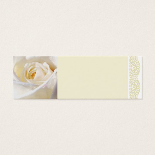 Rose blanche et dentelle (Devant)