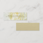 Rose blanche Floral Gold Mariage Cartes de site We (Devant / Derrière)